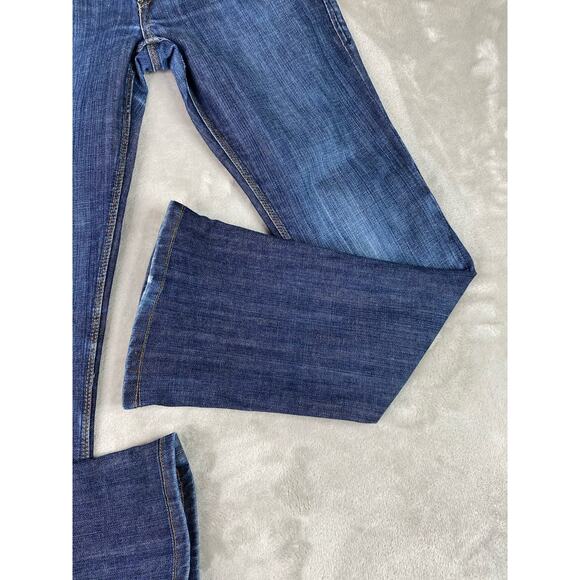 VTG 7 For All Mankind Jeans Wide Leg Flare Denim Inseam 30 Women’s Sz 27 - Picture 3 of 12